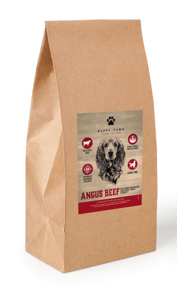 Happy Paws 65 %Superfood dog wołowina Angus