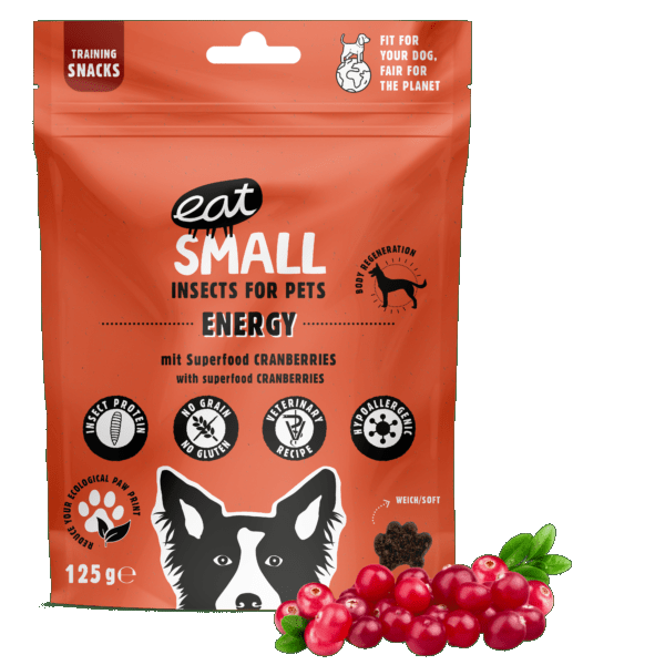 EST SMALL  ENERGY - Przysmak dla psa  Owady i Żurawina