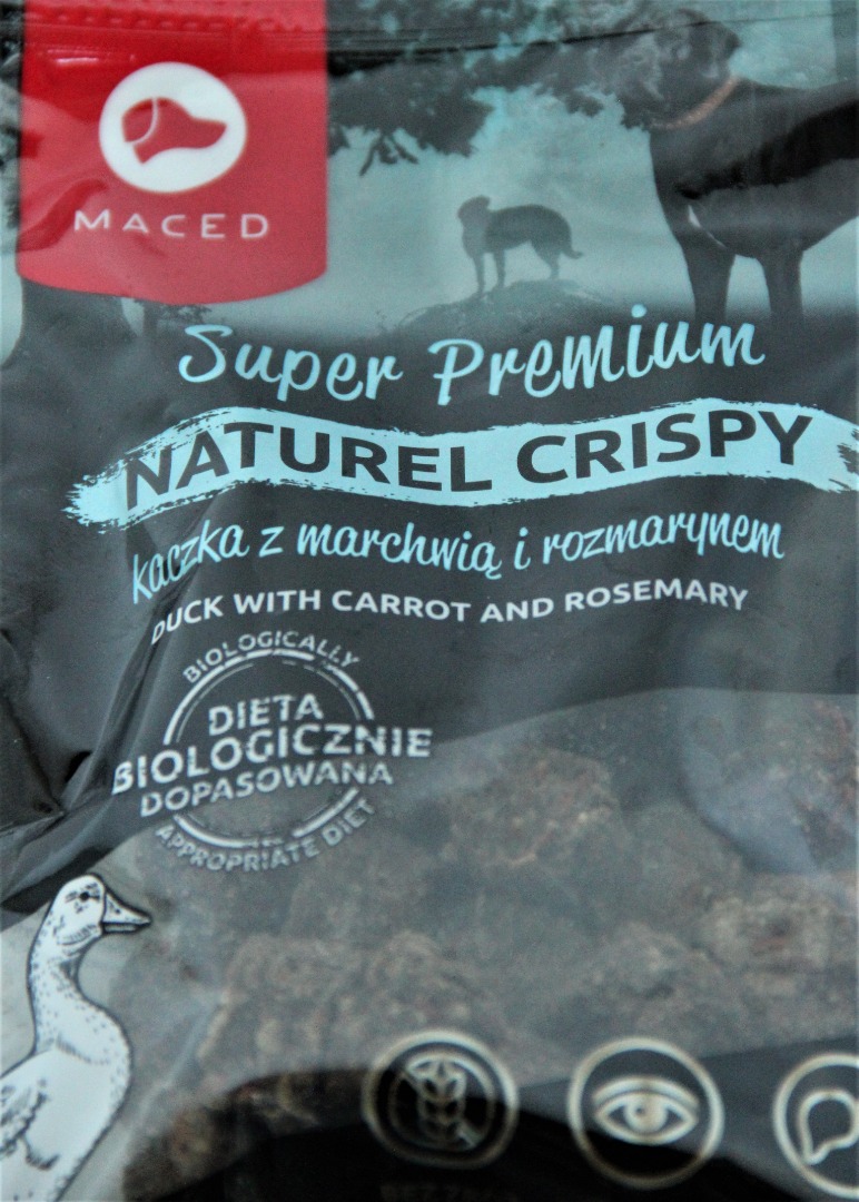 MACED Super Premium Naturel Crispy kaczka z rozmarynem dla psa 80g.