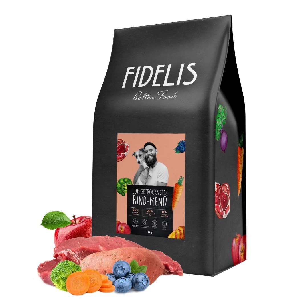 FIDELIS Karma Suszona  Powietrzem z wołowiną( Beef)