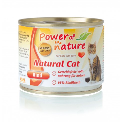 Power of Nature Natural Cat - mokra karma dla kota wołowina 200 g