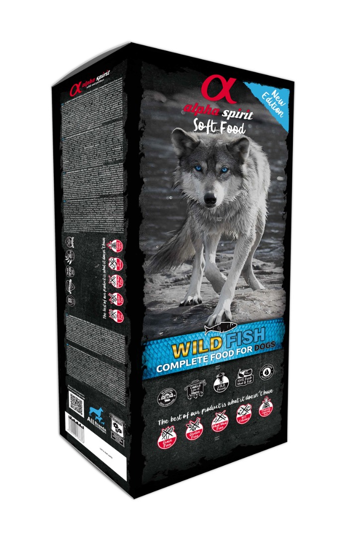 Alpha Spirit Wild fish - miękka karma (półwilgotna) dla psa z rybą (200 g-9 kg)