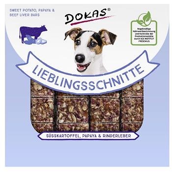 Dokas - Baton Fit- bataty, papaja i wątróbka wołowa 80 g