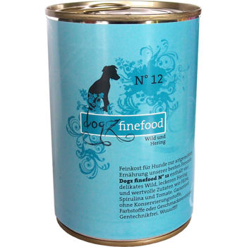 Dogz Finefood No12 - Dziczyzna i śledź (200 g-400 g)