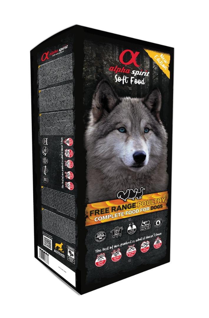 Alpha Spirit Poultry - miękka (półwilgotna) karma dla psa (200 g-9 kg)