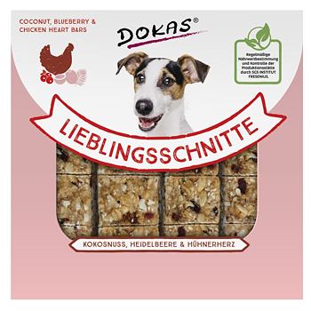 Dokas - Fit batonik - kokos, borówki i serca z kurczaka 80 g