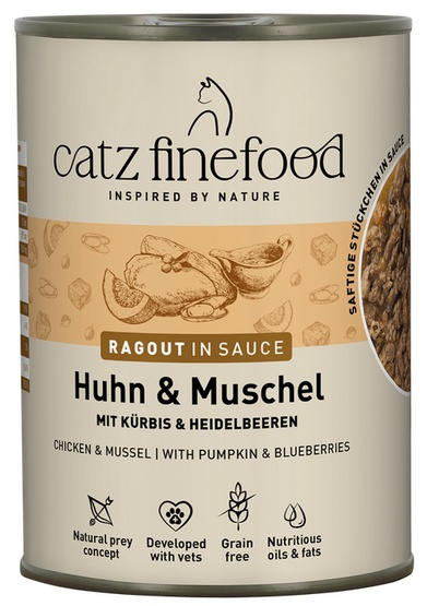 Catz Finefood Ragout Kurczak i Omułek w sose