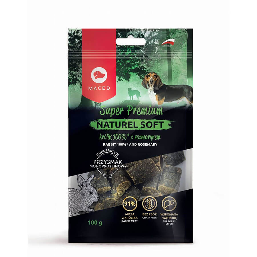 MACED Super Premium Naturel Soft królik z rozmarynem dla psa 100g.